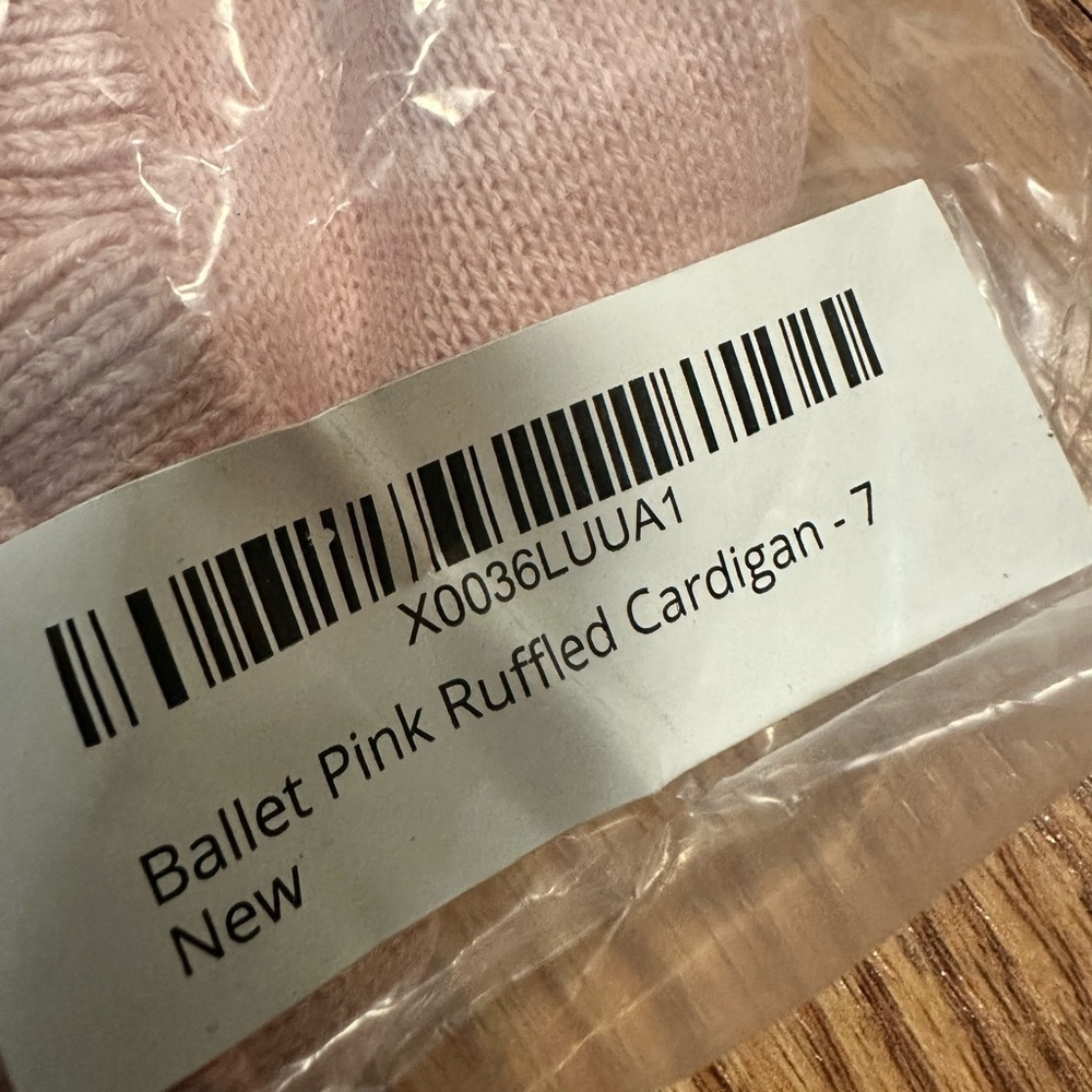 🆕 RUFFLE BUTTS PINK RUFFLED CARDIGAN FOR GIRLS - Picture 2 of 7